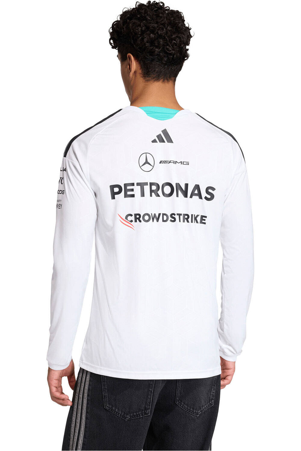 adidas camiseta manga corta hombre MERCEDES-AMG PETRONAS F1 DNA vista trasera