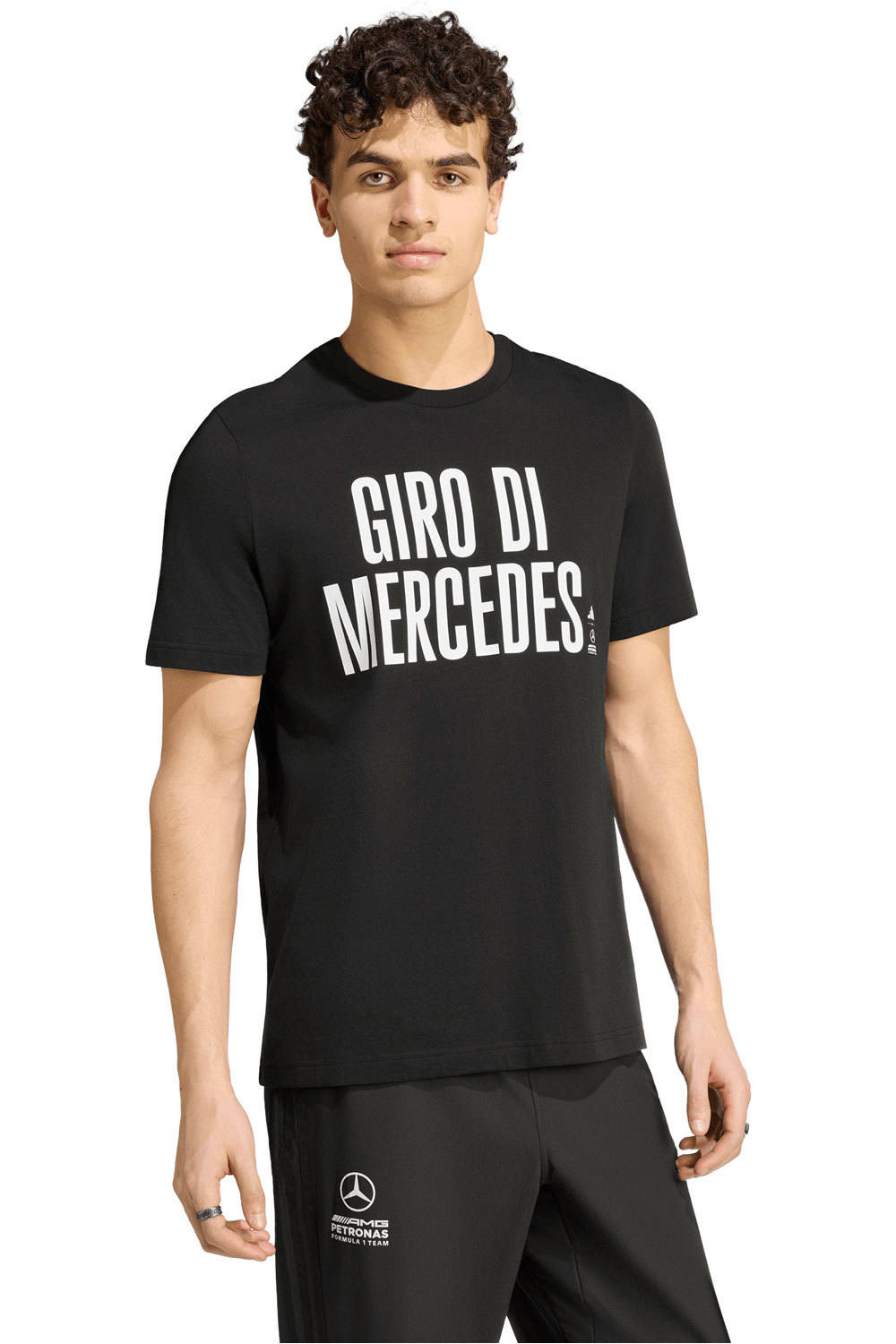 adidas camiseta manga corta hombre MERCEDES-AMG PETRONAS F1 GIRO DI vista frontal