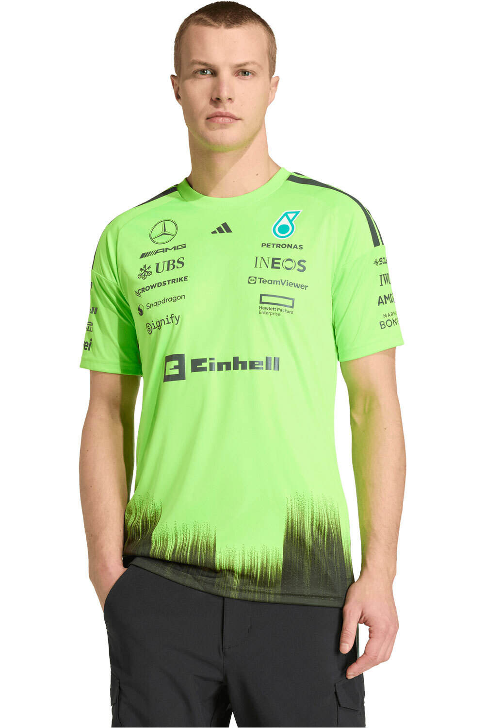 adidas camiseta manga corta hombre MERCEDES-AMG PETRONAS F1 SETUP vista frontal