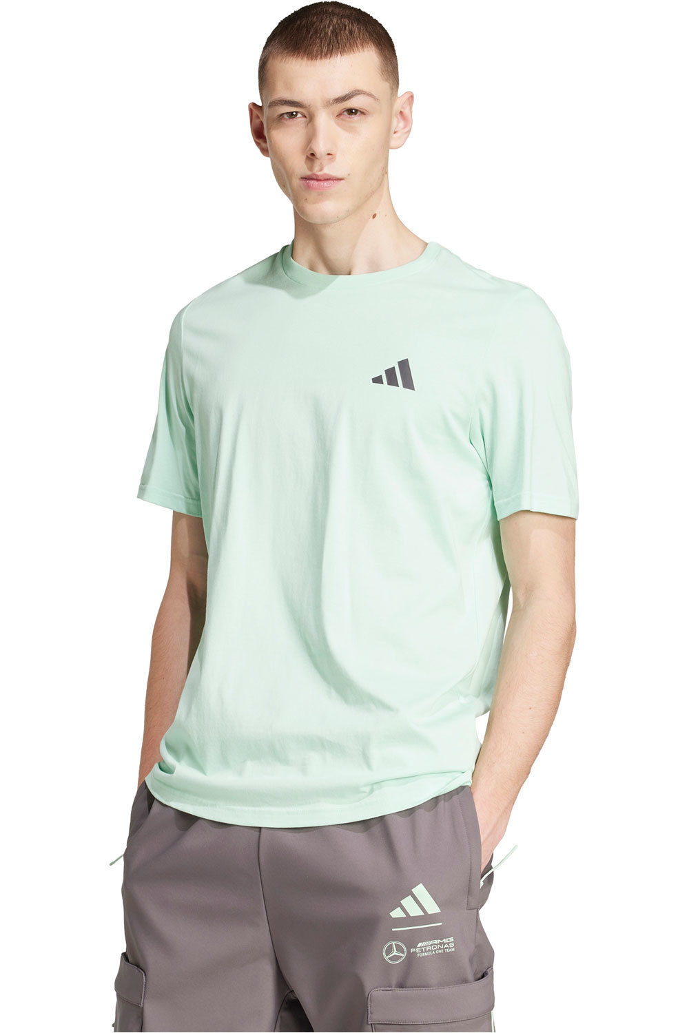 adidas camiseta manga corta hombre Mercedes-AMG Petronas f1 Team Premium vista frontal