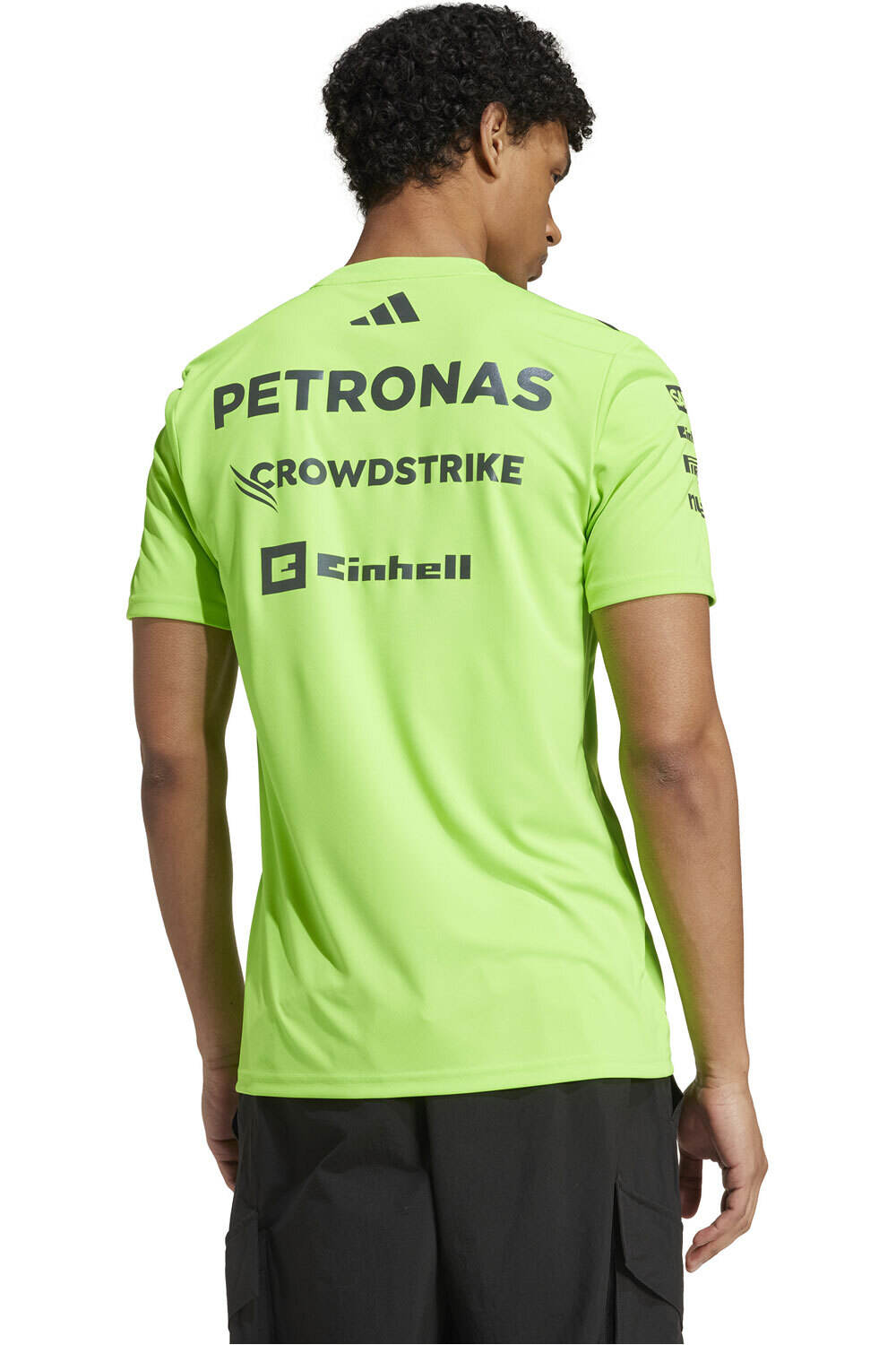 adidas camiseta manga corta hombre MERCEDES AMG PETRONAS F1 TEAM SET UP vista trasera