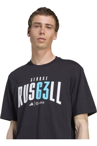 adidas camiseta manga corta hombre MERCEDES AMG PETRONAS GEORGE RUSSELL 03