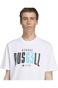 adidas camiseta manga corta hombre MERCEDES AMG PETRONAS GEORGE RUSSELL 03