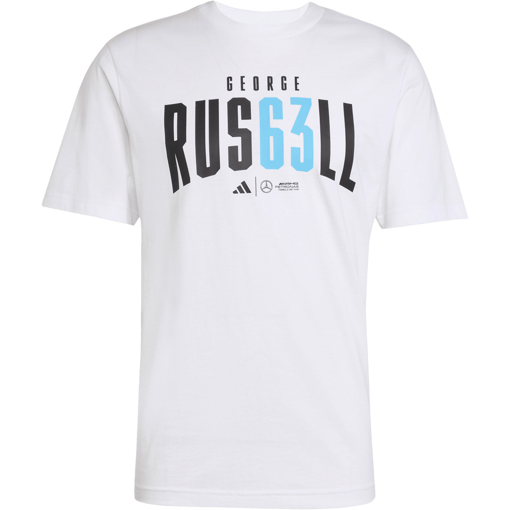 adidas camiseta manga corta hombre MERCEDES AMG PETRONAS GEORGE RUSSELL 05