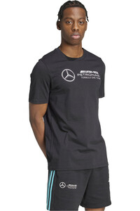 adidas camiseta manga corta hombre MERCEDES F1 TEAM DNA GRAPHIC vista detalle