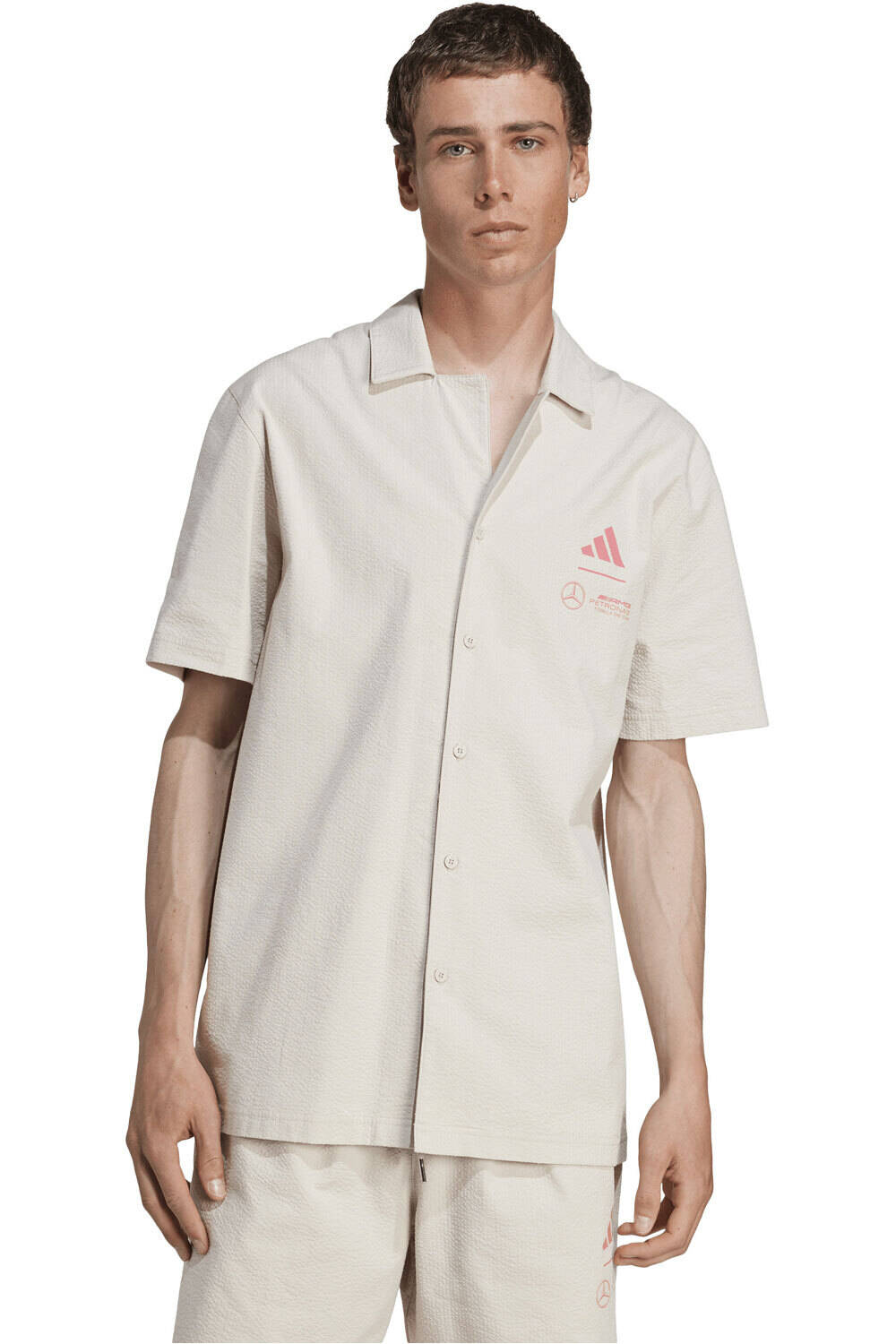 adidas camiseta manga corta hombre MERCEDES F1 TEAM SUMMER PACK DRIVER vista frontal