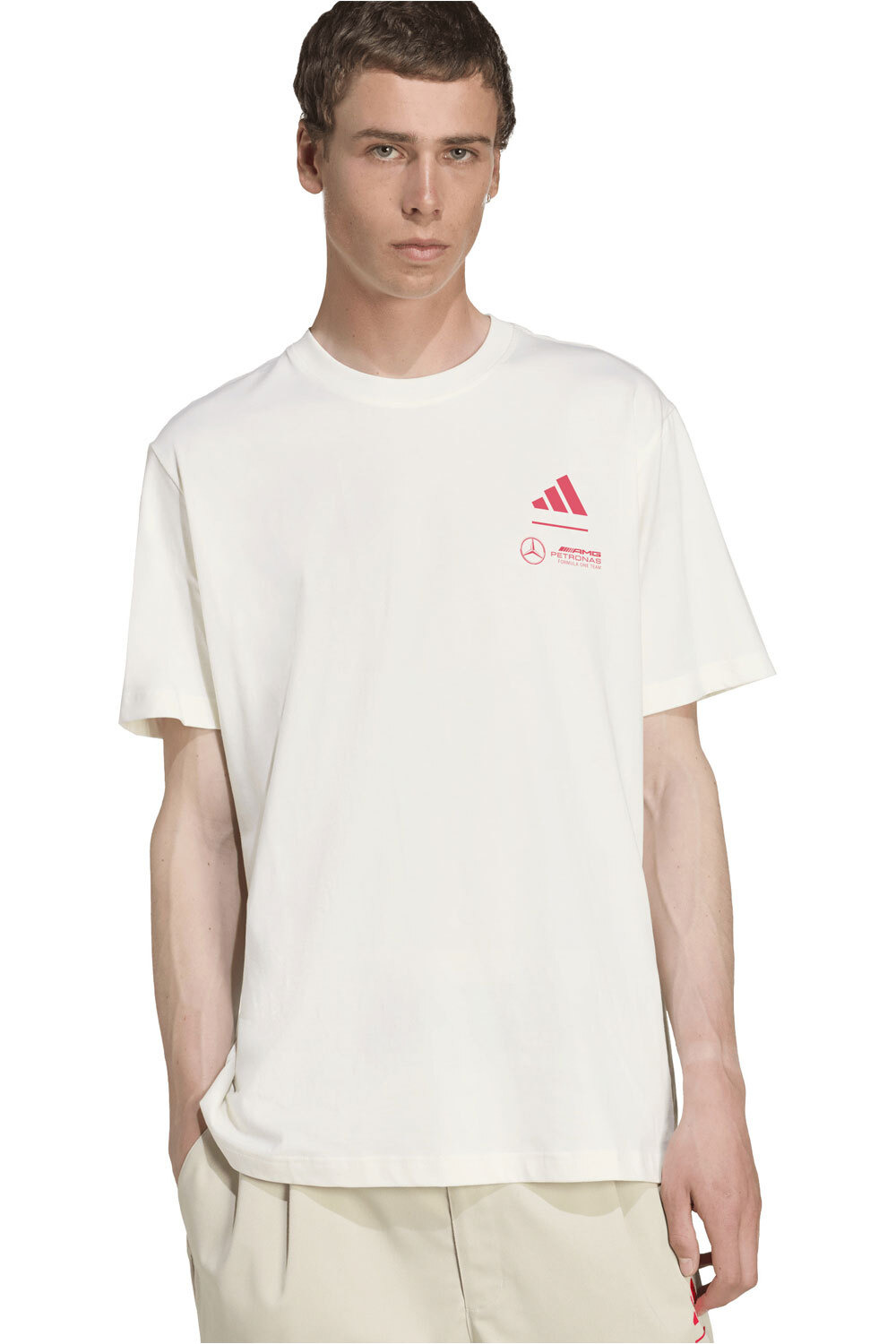 adidas camiseta manga corta hombre MERCEDES F1 TEAM SUMMER PACK GRAPHIC vista detalle