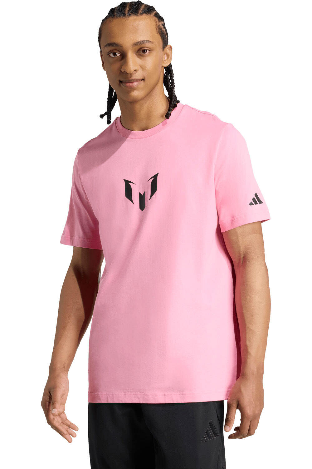 adidas camiseta manga corta hombre MESSI NAME&NUMBER GRAPHIC vista frontal