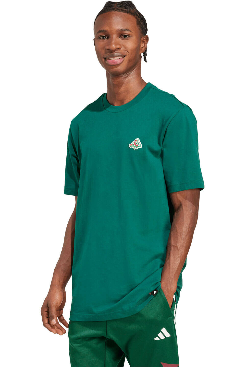 adidas camiseta manga corta hombre MINI PIZZA GRAPHIC vista frontal