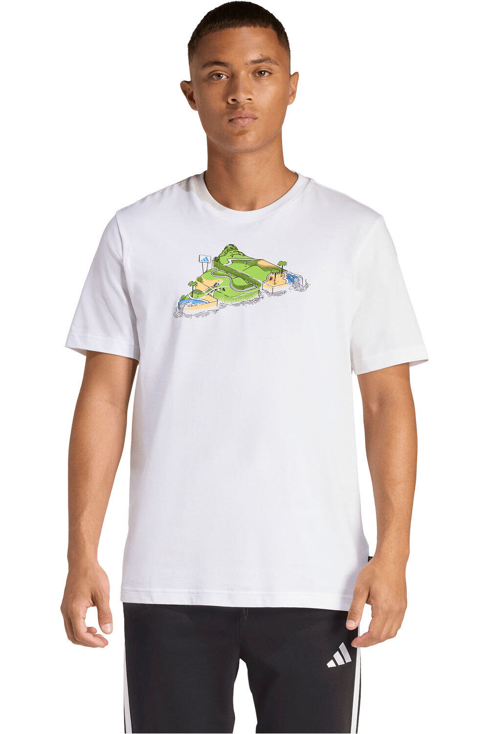 adidas camiseta manga corta hombre MINIGRFICO NOVELTY vista frontal