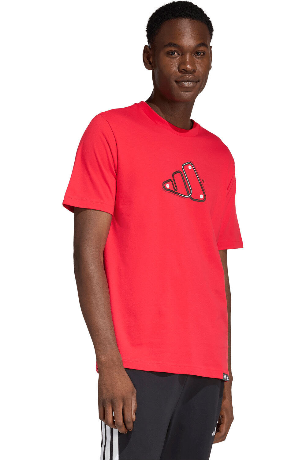 adidas camiseta manga corta hombre MOTORSPORT TRACK GRAPHIC vista frontal