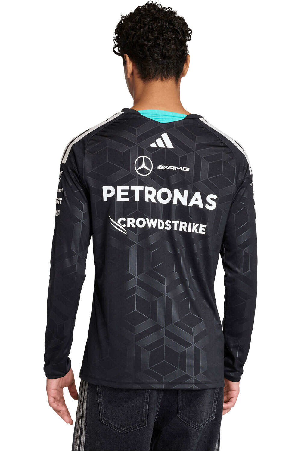 adidas camiseta manga corta hombre PILOTO MERCEDES-AMG PETRONAS F1 DNA vista trasera