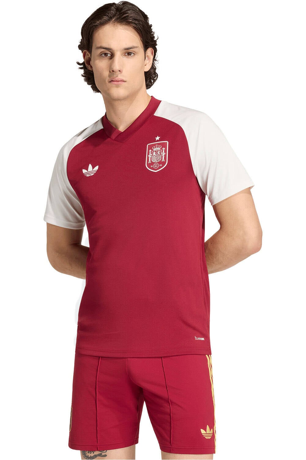 adidas camiseta manga corta hombre RFEF A PRESHI vista frontal