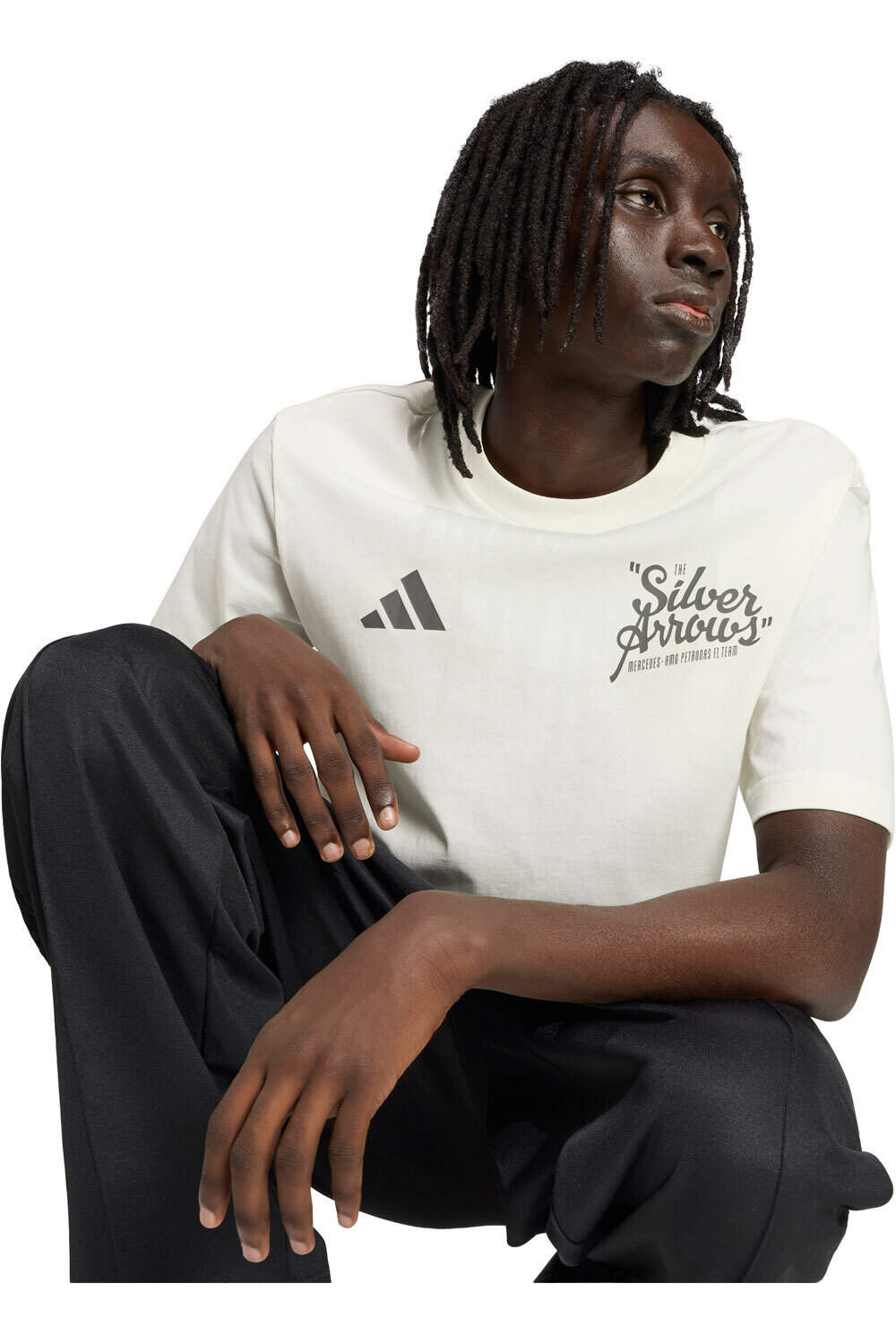 adidas camiseta manga corta hombre SILVER ARROWS TEE 02 vista detalle