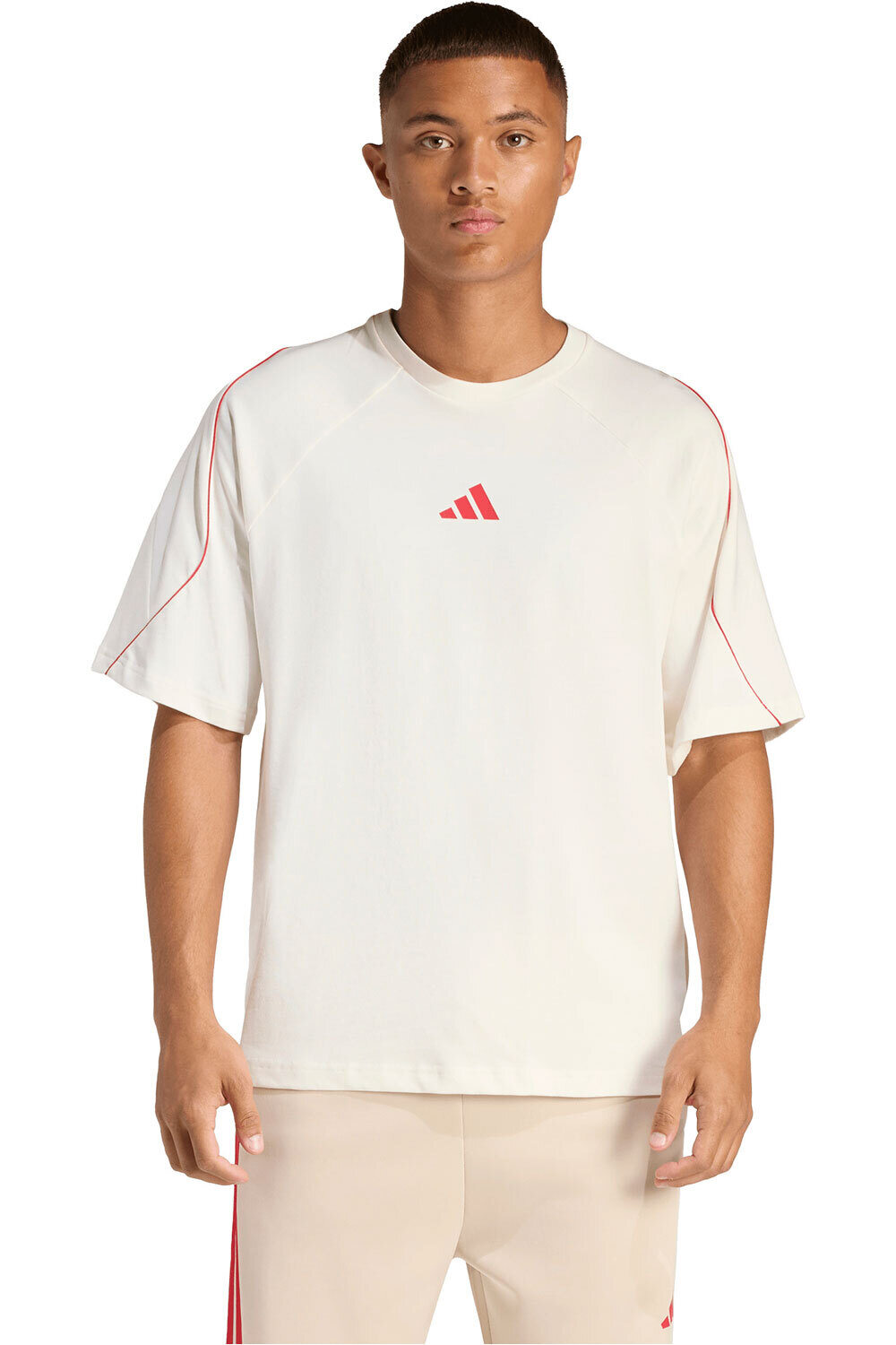 adidas camiseta manga corta hombre STADIUM vista frontal