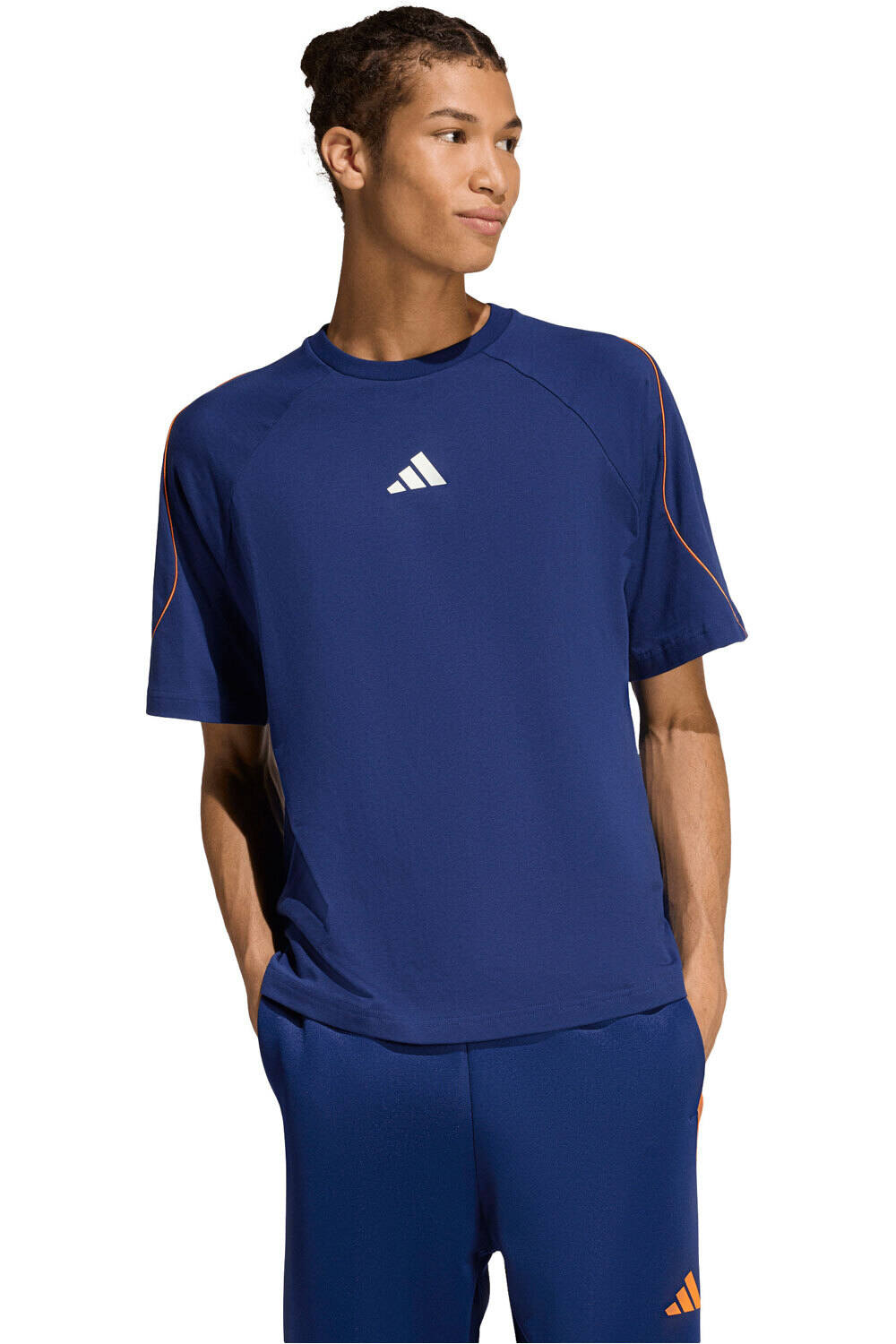 adidas camiseta manga corta hombre STADIUM vista frontal