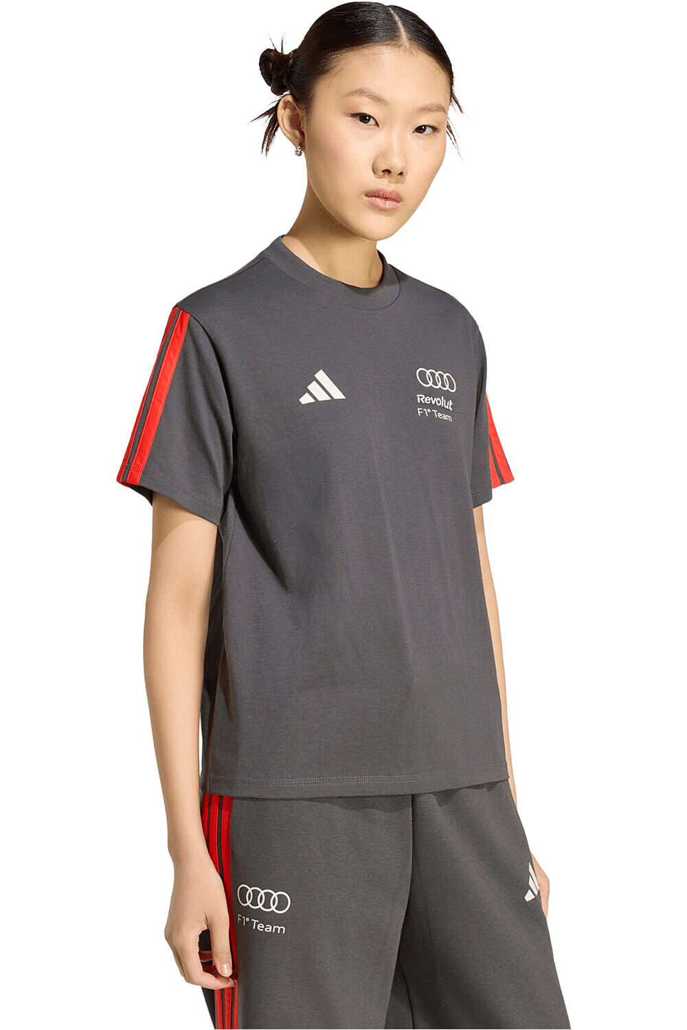 adidas camiseta manga corta mujer AUDI FORMULA ONE TEAM DNA vista detalle