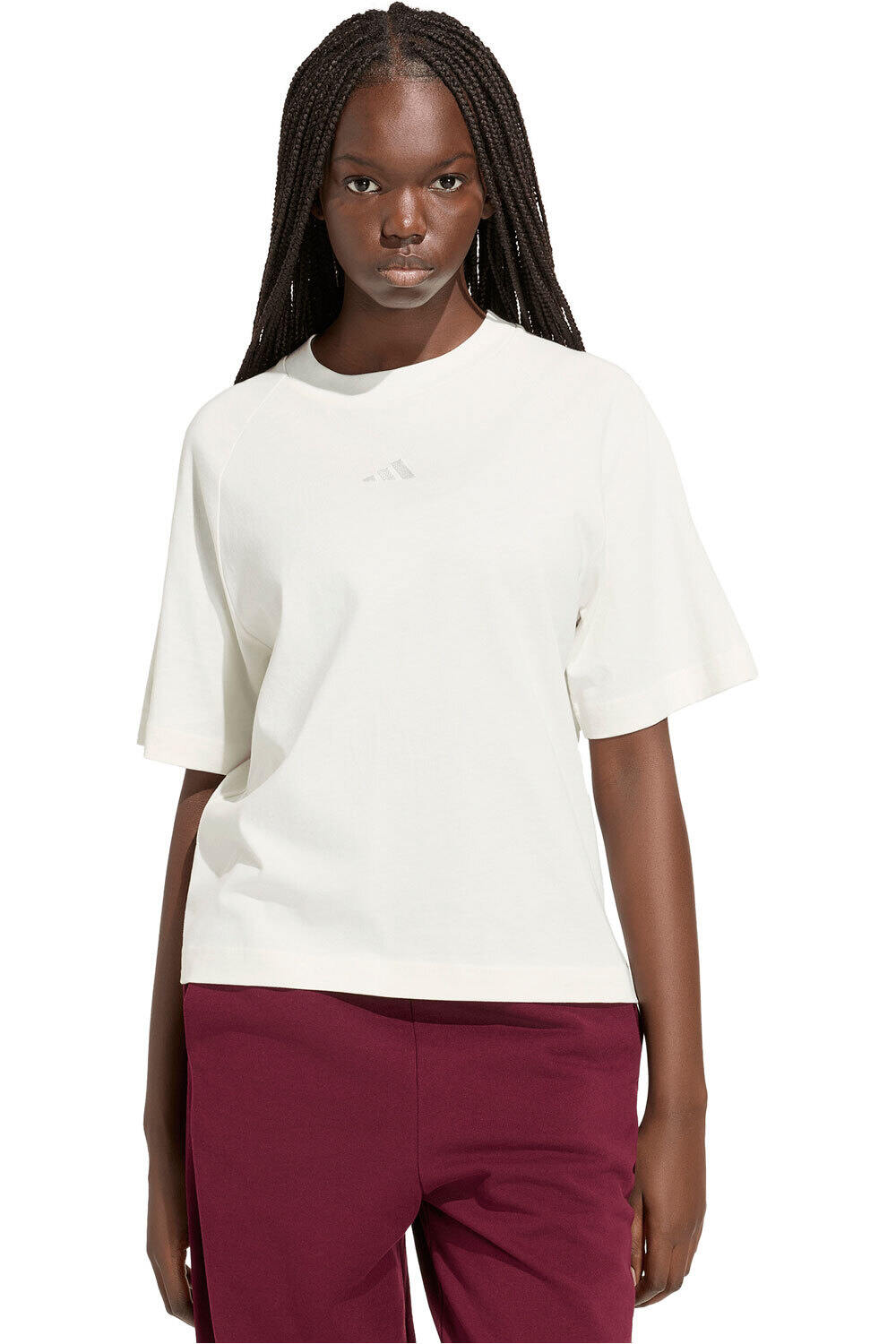 adidas camiseta manga corta mujer CAMISETA ADIDAS KIT SMALL LOGO vista frontal