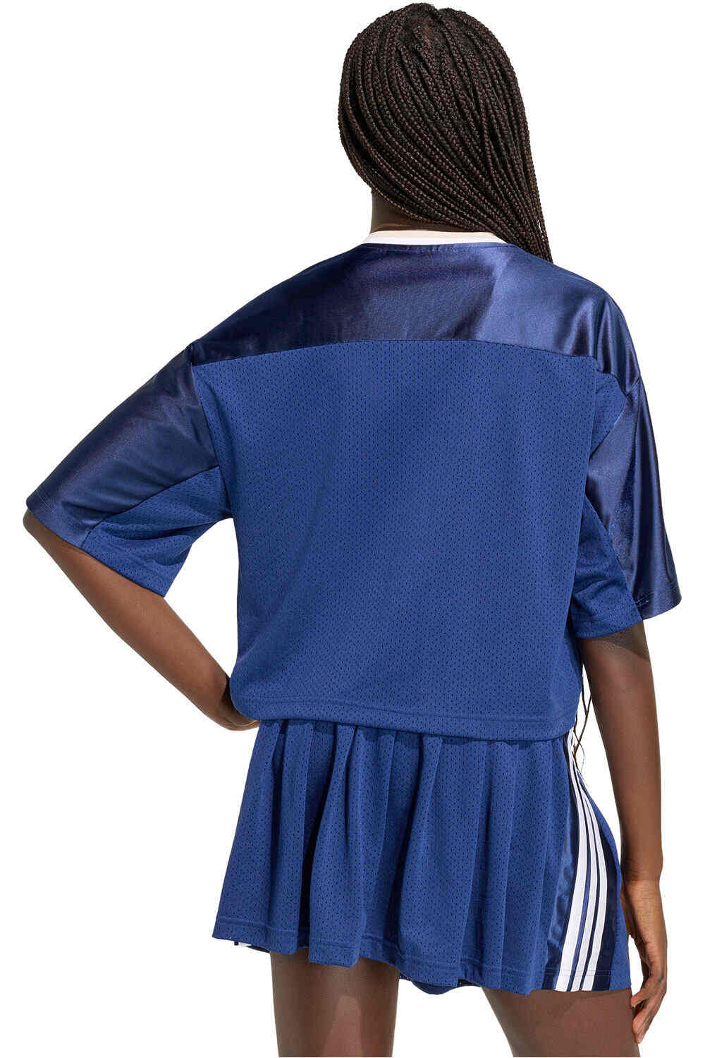 adidas camiseta manga corta mujer Camiseta De Malla Stadium vista trasera