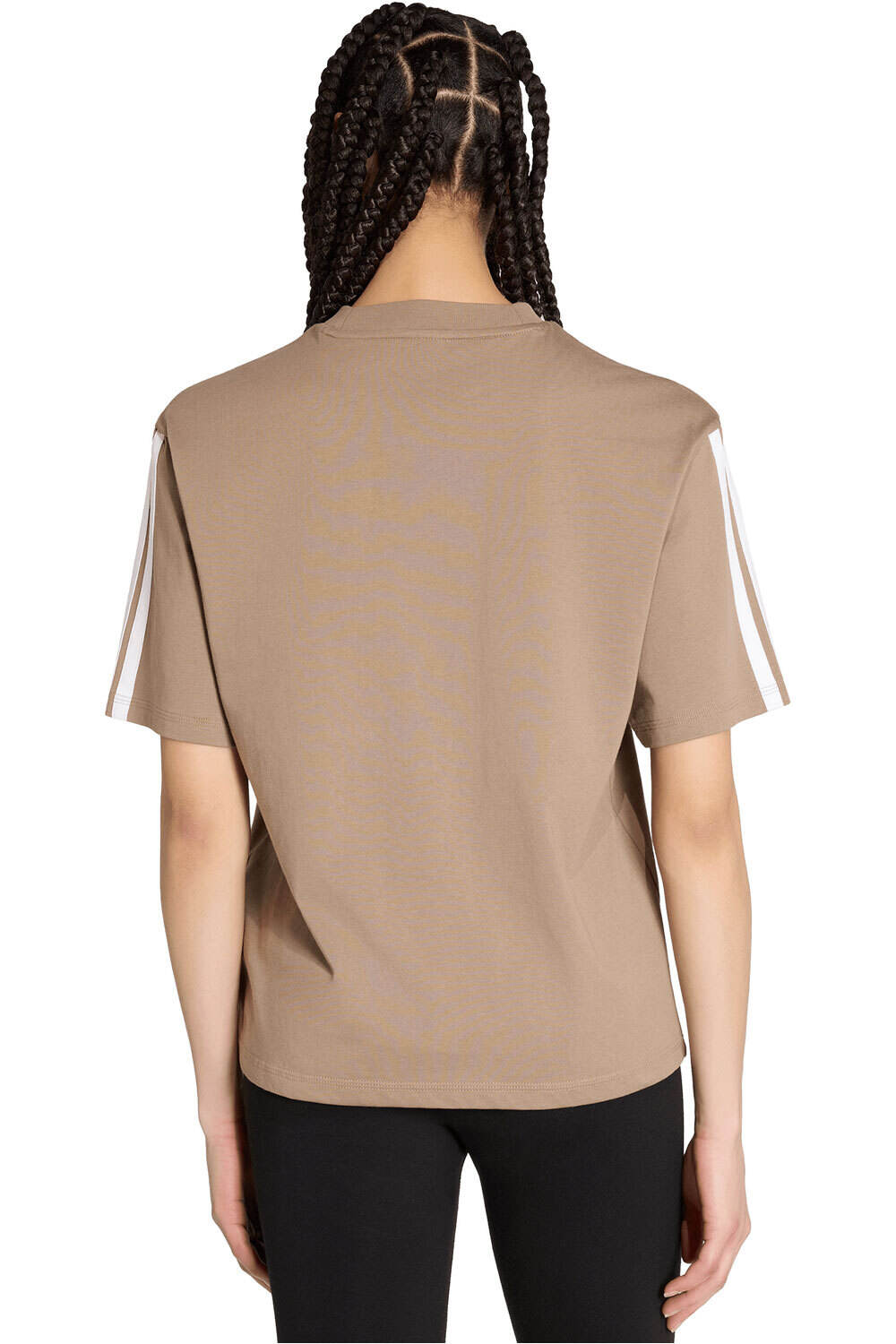 adidas camiseta manga corta mujer Camiseta Essentials Boyfriend 3S vista trasera
