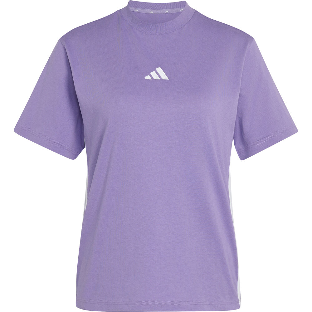 adidas camiseta manga corta mujer Camiseta Essentials Cotton 3 bandas 04