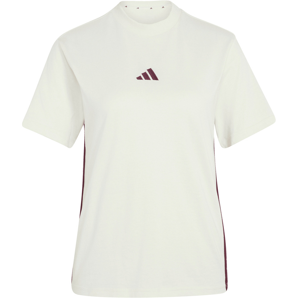 adidas camiseta manga corta mujer Camiseta Essentials Cotton 3 bandas 04