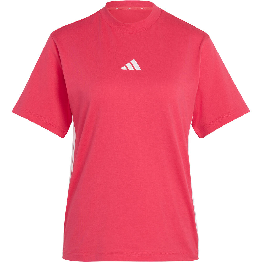 adidas camiseta manga corta mujer Camiseta Essentials Cotton 3 bandas 04