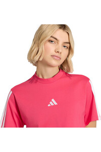 adidas camiseta manga corta mujer Camiseta Essentials Cotton 3 bandas vista detalle