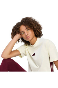 adidas camiseta manga corta mujer Camiseta Essentials Cotton 3 bandas vista detalle