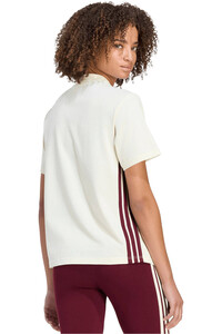 adidas camiseta manga corta mujer Camiseta Essentials Cotton 3 bandas vista trasera