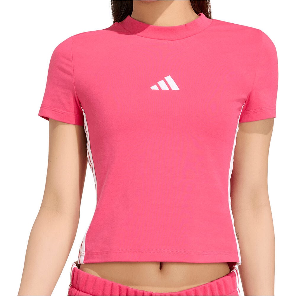 adidas camiseta manga corta mujer Camiseta Essentials Slim Baby 3S vista frontal