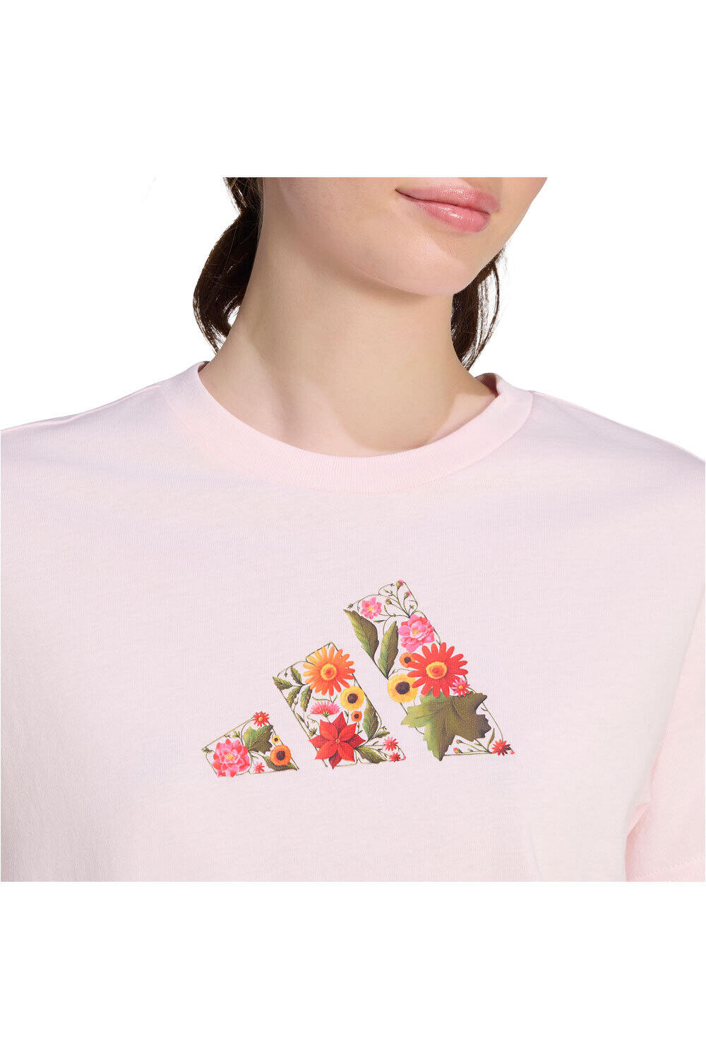 adidas camiseta manga corta mujer CAMISETA ESTAMPADA FLORAL REGULAR vista detalle