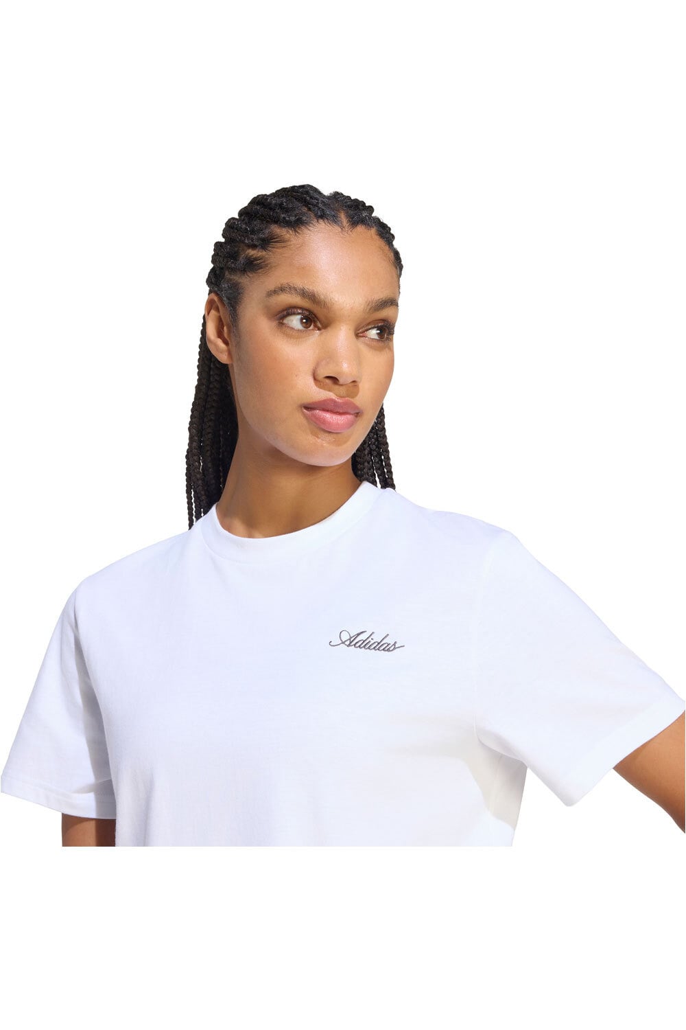 adidas camiseta manga corta mujer CAMISETA ESTAMPADA FOOD LOOSE vista detalle