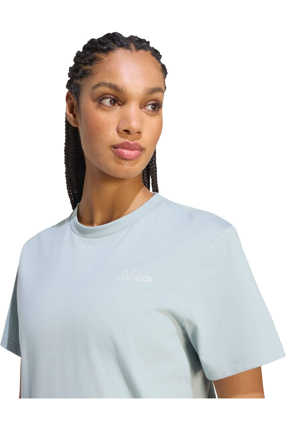 adidas camiseta manga corta mujer CAMISETA ESTAMPADA FOOD LOOSE vista detalle