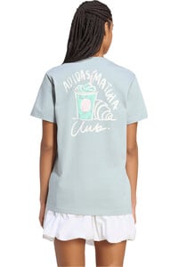 adidas camiseta manga corta mujer CAMISETA ESTAMPADA FOOD LOOSE vista trasera