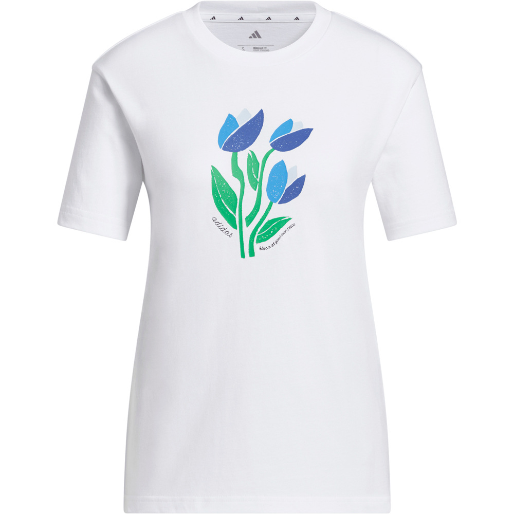 adidas camiseta manga corta mujer CAMISETA FLORAL BLOOM YOUR OWN PACE 03