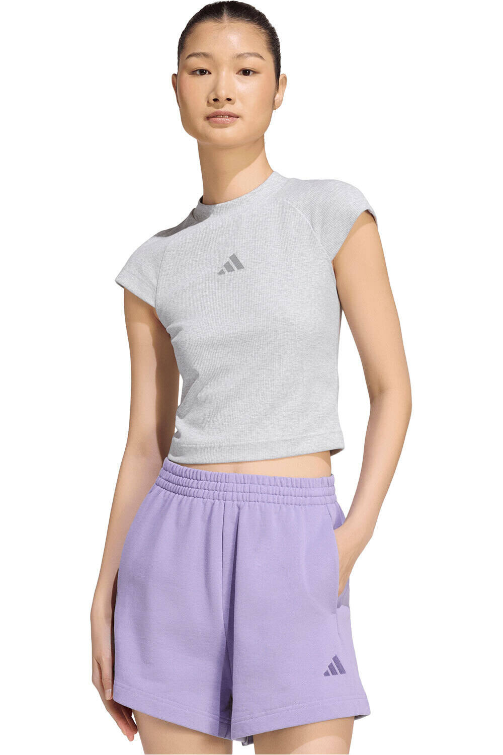 adidas camiseta manga corta mujer CAMISETA KIT SMALL LOGO DE CANAL vista frontal