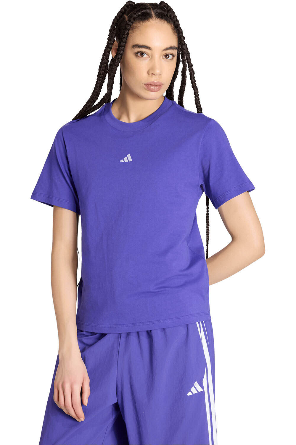 adidas camiseta manga corta mujer Camiseta LOGO pequeo Essentials vista frontal