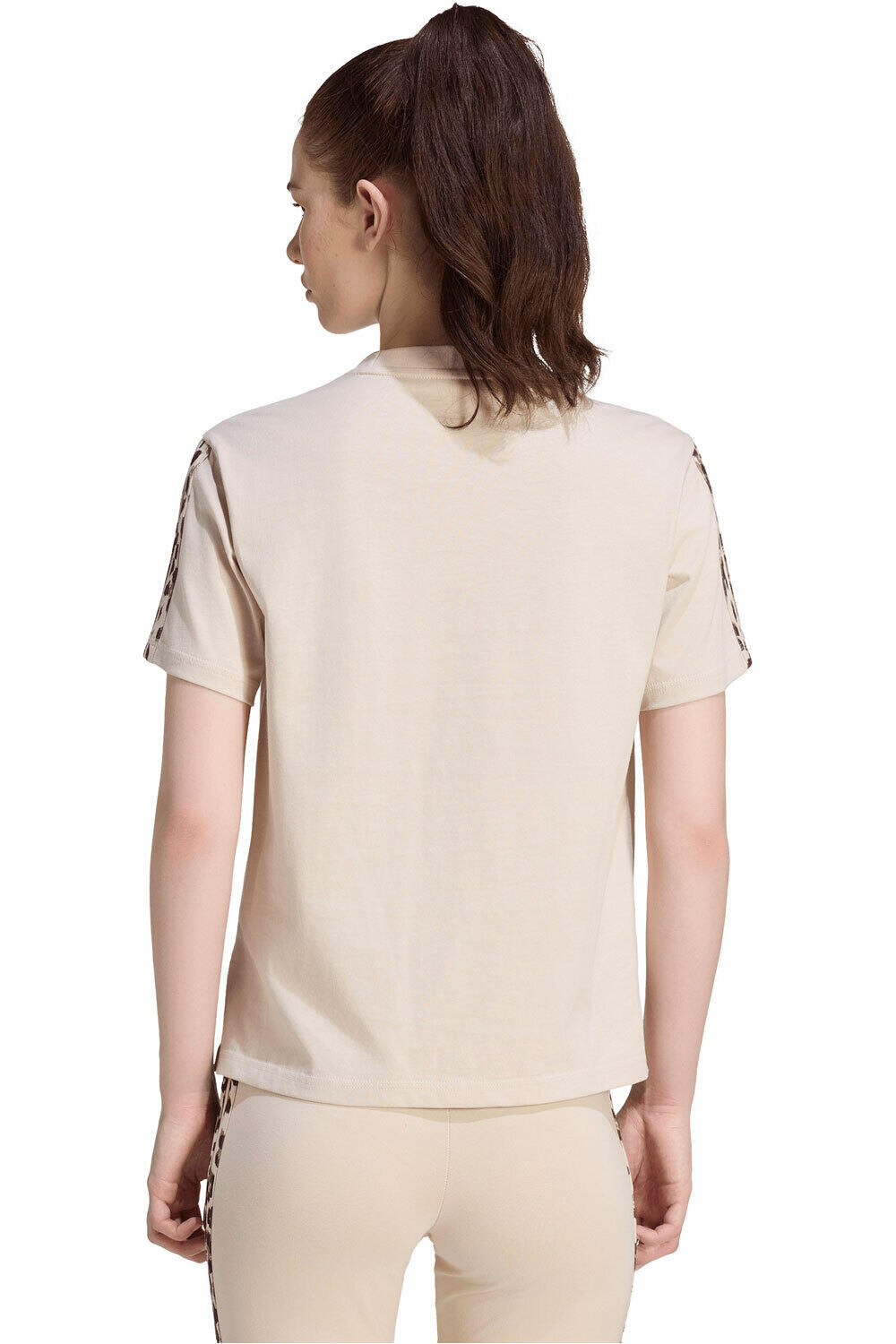 adidas camiseta manga corta mujer Camiseta Seasonal Ess Estampado Animal 3S vista trasera