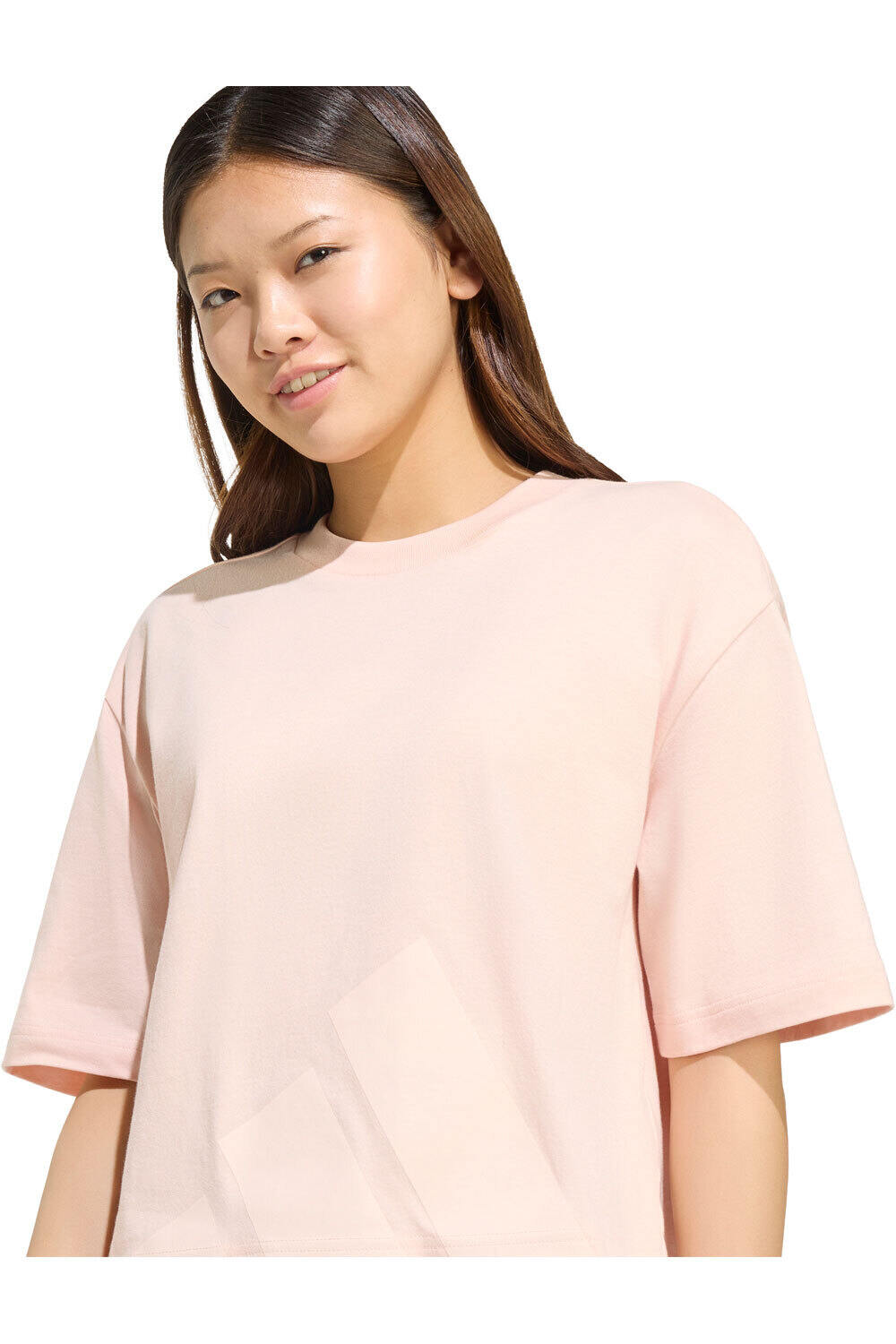 adidas camiseta manga corta mujer ESSENTIALS BIG LOGO BOYFRIEND vista detalle