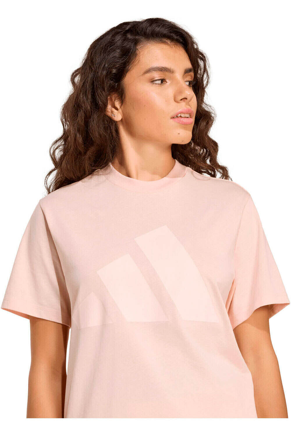 adidas camiseta manga corta mujer ESSENTIALS BIG LOGO COTTON vista detalle