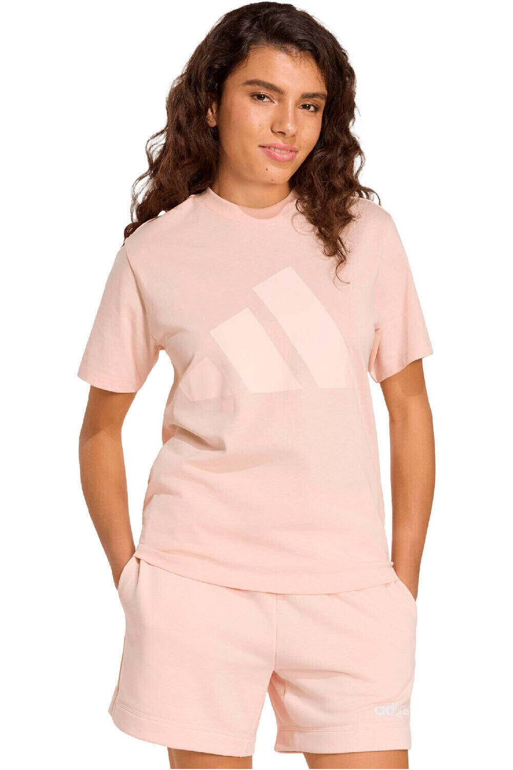 adidas camiseta manga corta mujer ESSENTIALS BIG LOGO COTTON vista frontal