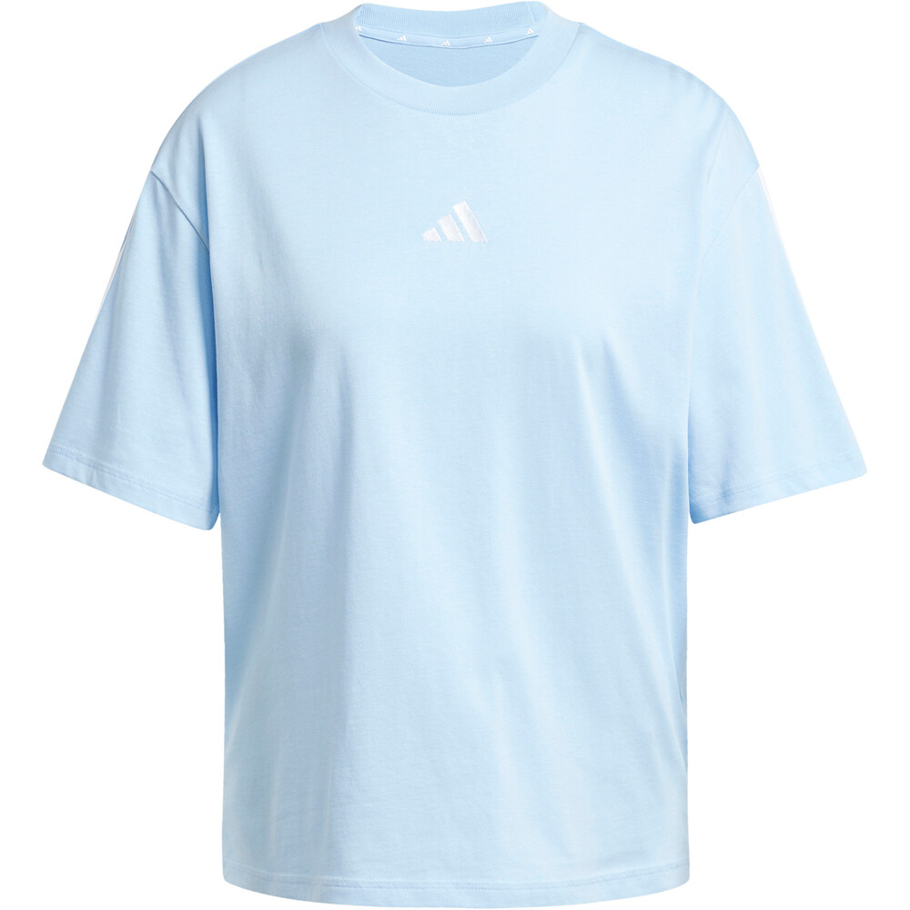 adidas camiseta manga corta mujer ESSENTIALS BOYFRIEND 3 BANDAS 05