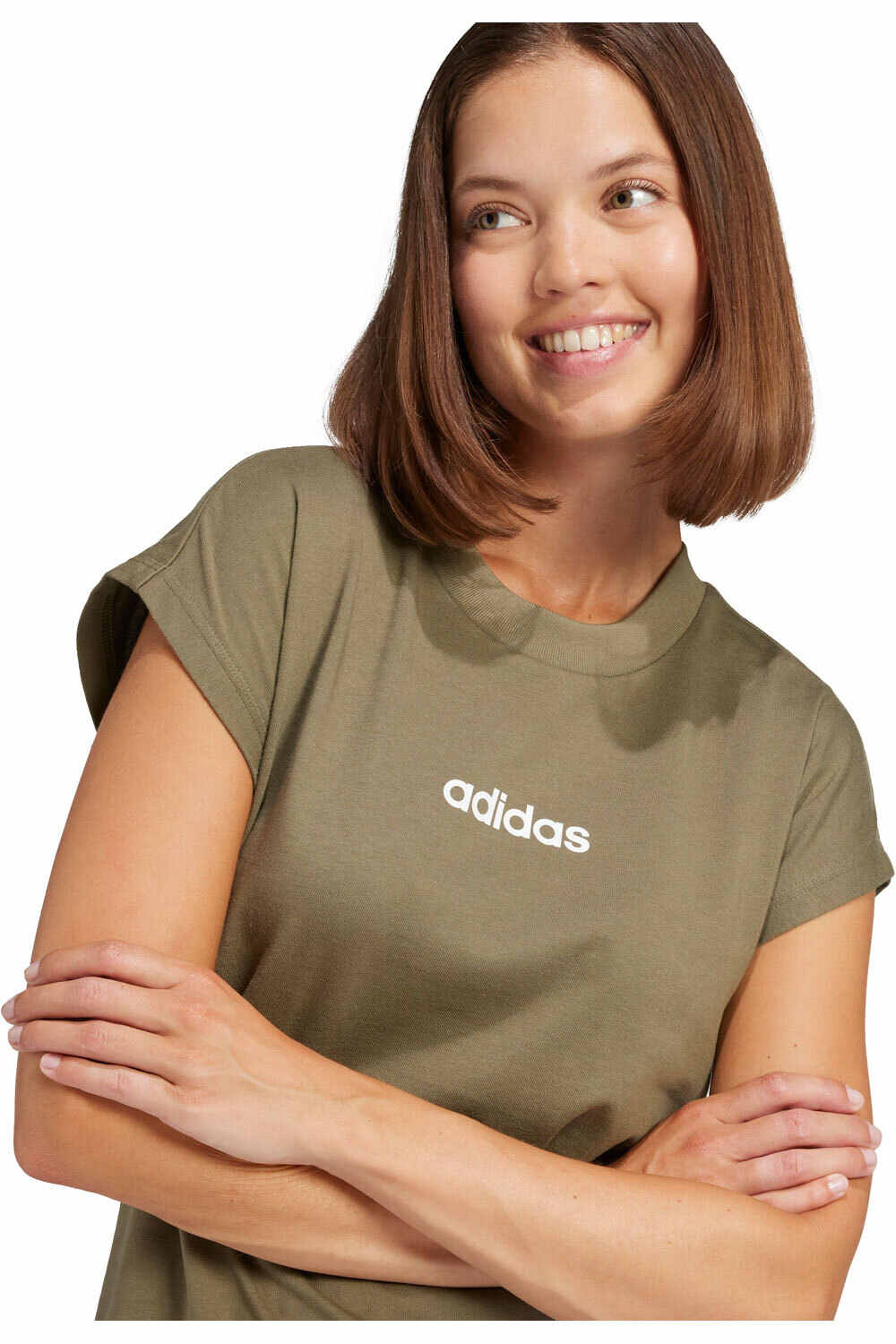 adidas camiseta manga corta mujer ESSENTIALS LINEAR COTTON 03