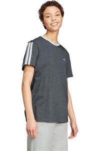 adidas camiseta manga corta mujer ESSENTIALS LOOSE 3 BANDAS vista detalle