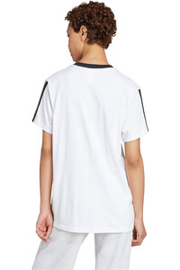 adidas camiseta manga corta mujer ESSENTIALS LOOSE 3 BANDAS vista trasera