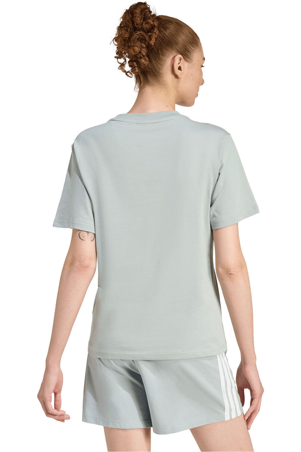 adidas camiseta manga corta mujer ESSENTIALS SMALL LOGO vista trasera