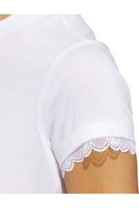 adidas camiseta manga corta mujer ESTAMPADA ENCAJE MANGAS OUTLINES LOGO 03