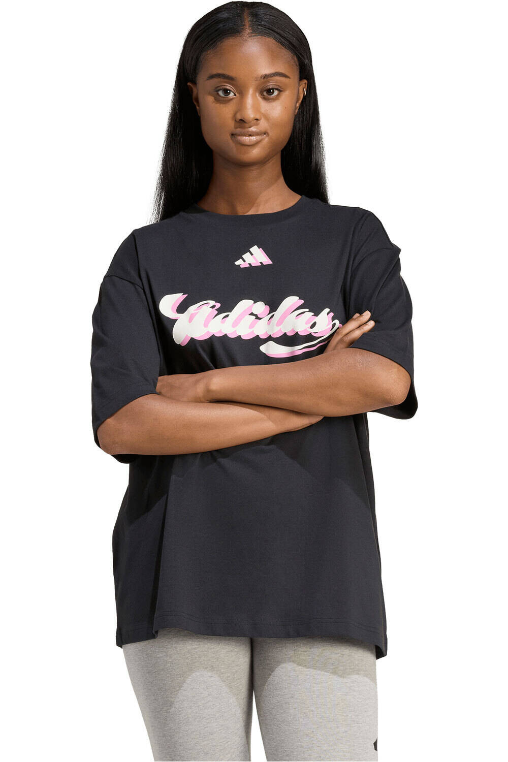 adidas camiseta manga corta mujer ESTAMPADA HOUSE OF TIRO vista frontal