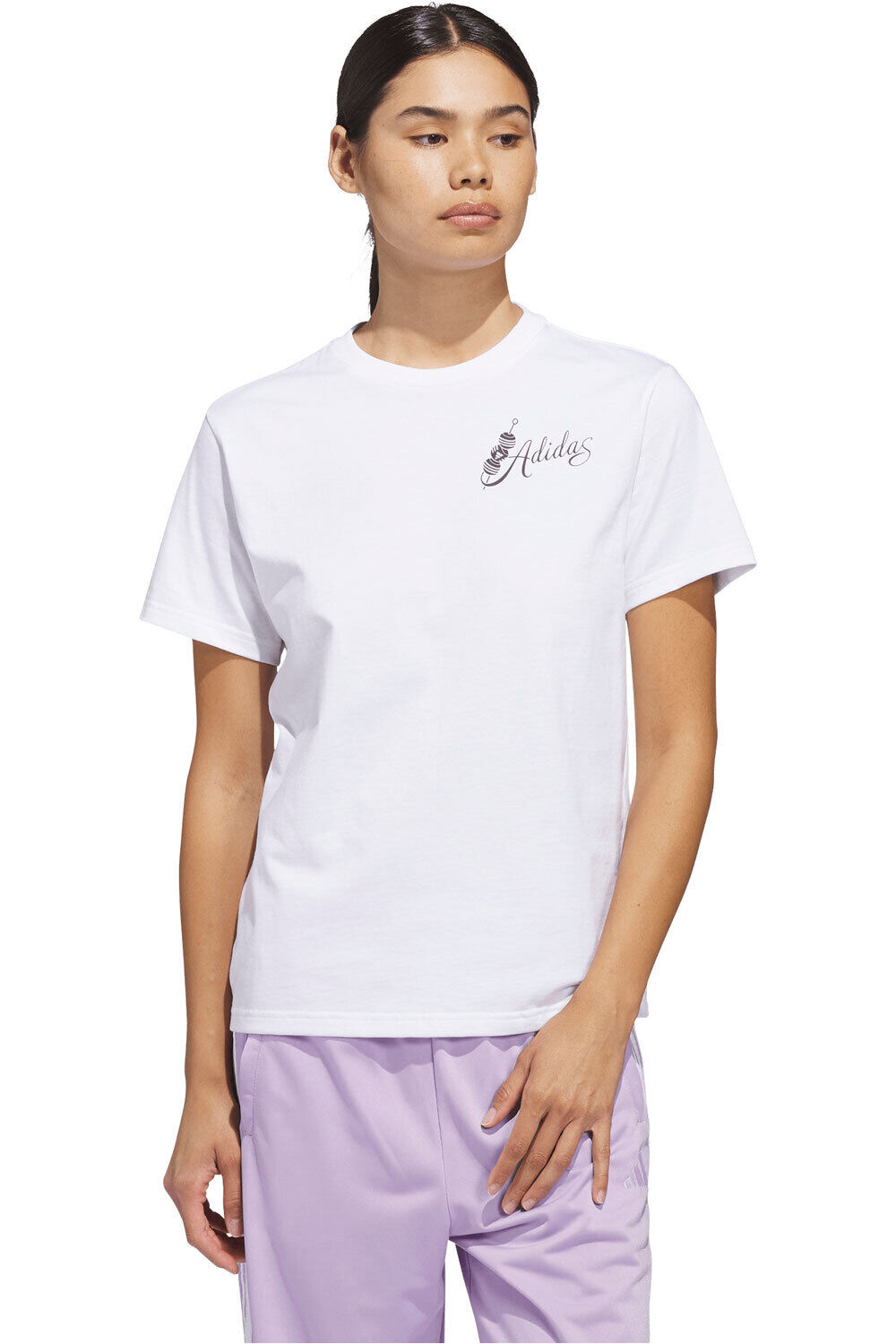 adidas camiseta manga corta mujer ESTAMPADA MIND BODY & SPIRIT vista frontal